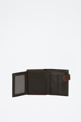 Portefeuille en cuir Jim - Marron
