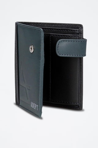Portefeuille en cuir Jim - Bleu marine