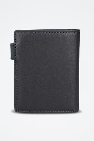 Portefeuille en cuir Jim - Bleu marine