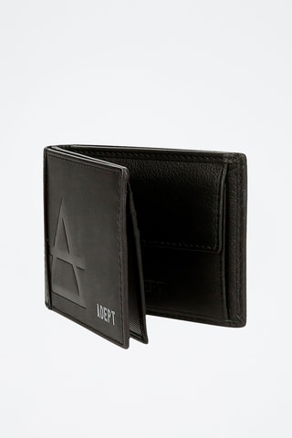 Portefeuille en cuir Jim - Noir