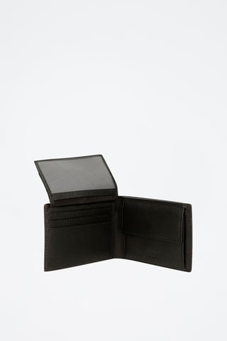 Portefeuille en cuir Jim - Noir