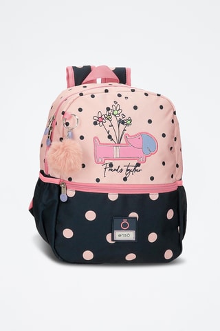 Sac à dos Friends together - Bleu marine et rose