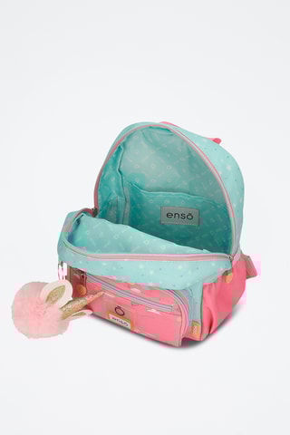 Sac à dos Magic summer  - Vert d’eau et rose