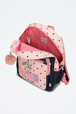 Sac à dos Friends together - Bleu marine et rose