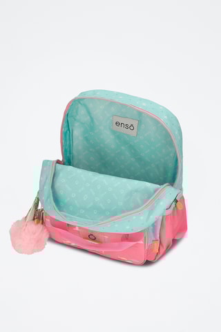 Sac à dos Magic summer - Vert d’eau et rose