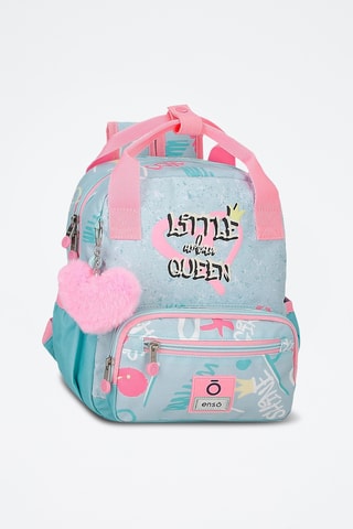 Sac à dos Little Urban Queen - Ciel et rose poudré