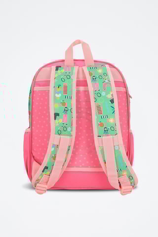 Sac à dos Garden party - Vert et rose