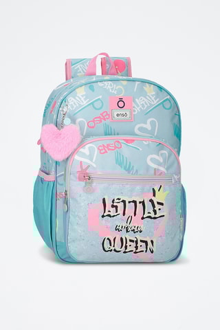 Sac à dos Little Urban Queen - Ciel et rose poudré