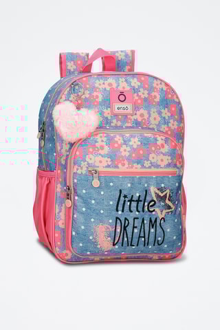Sac à dos Little Dreams - Rose et bleu cobalt