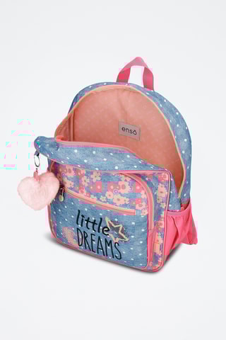 Sac à dos Little Dreams - Rose et bleu cobalt
