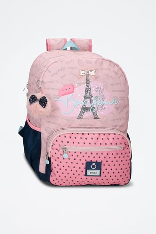 Sac à dos Bonjour Enso - Rose poudré et bleu