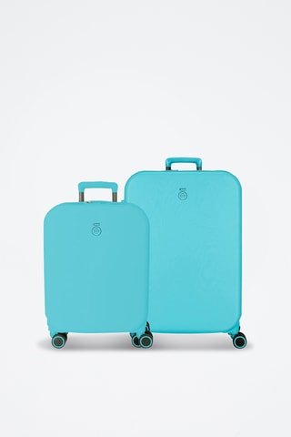 Valise cabine et valise grand volume Annie - Bleu clair - 55/70 cm