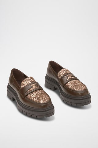 Mocassins plateformes - Marron