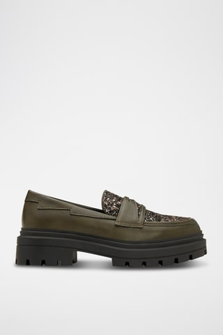 Mocassins plateformes - Kaki 