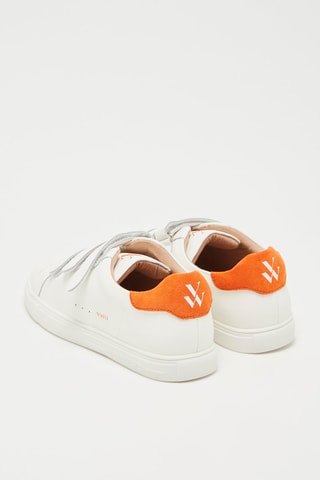 Baskets  Blanc et orange