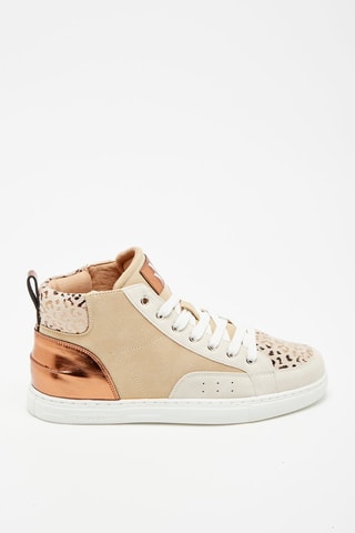 Baskets montantes Beige