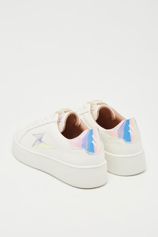 Baskets  Blanc et bleu