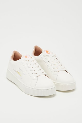 Baskets  Blanc et rose