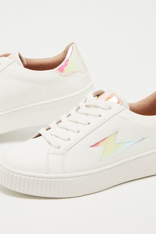 Baskets  Blanc et rose