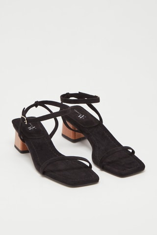 Sandales à talons Noir