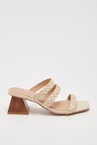 Mules de salto Bege