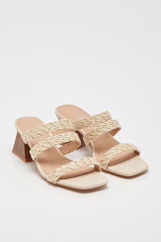 Mules de salto Bege