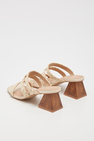 Mules de salto Bege