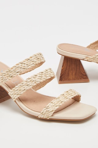 Mules de salto Bege