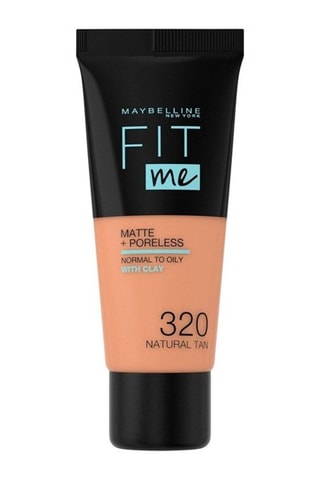 Fond de teint Fit Me Matte + Poreless Liquide - Peaux normales à grasses - 320 Natural tan - 30 ml