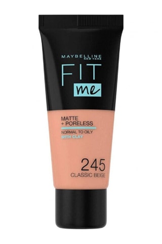 Fond de teint Fit Me Matte + Poreless Liquide - Peaux normales à grasses - 245 Classic beige - 30 ml