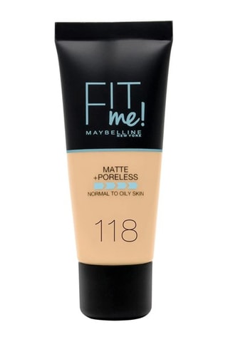 Fond de teint Fit Me Matte + Poreless Liquide - Peaux normales à grasses - 118 Nude - 30 ml