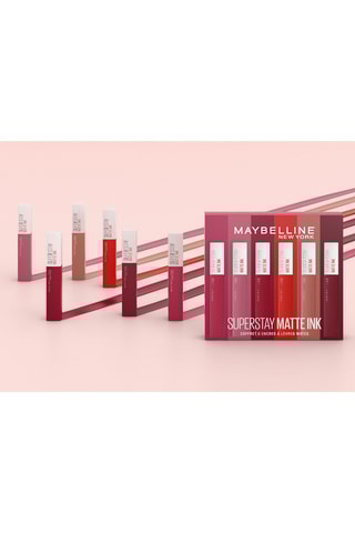 6 rouges à lèvres Matte  Ink - 15 Lover/20 Pioneer/50 Voyager/65 Seductress/120 Artist/118 Dancer - 6 x 5 ml