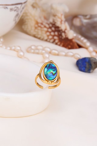 Bague - Bleu et blanc