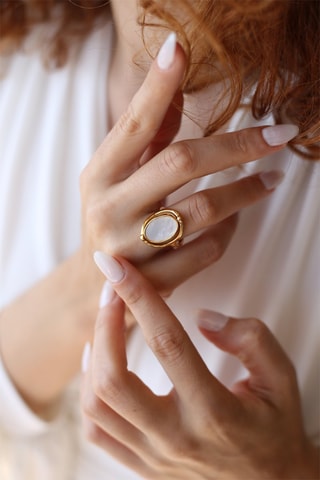 Bague - Bleu et blanc