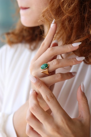 Bague - Malachite