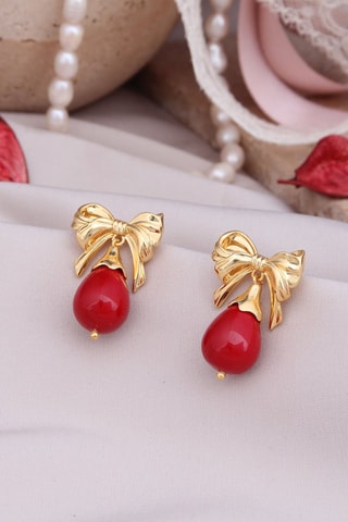 Boucles d’oreilles - Corail