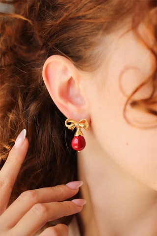Boucles d’oreilles - Corail