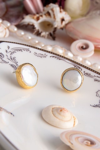 Puces dorées à l'or fin jaune Perles de culture