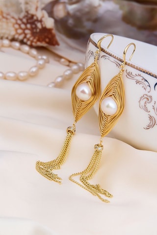 Boucles d'oreilles - Perles de culture et zircons
