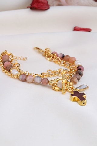 Bracelet - Rhodonites et variscites