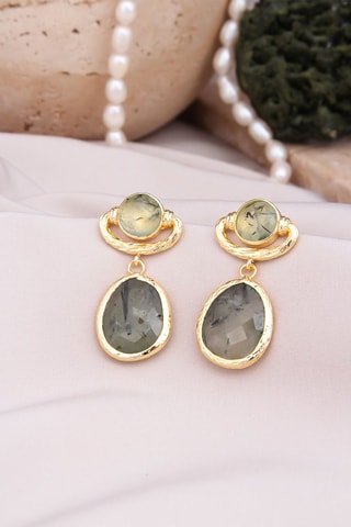 Boucles d’oreilles - Prehnites