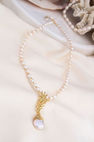 Collier - Perles de culture et zircons