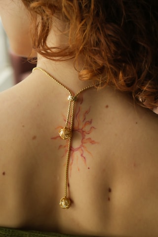 Collier - Doré et blanc