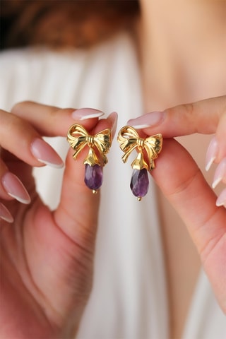 Boucles d’oreilles - Améthystes