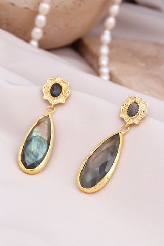 Boucles d’oreilles - Labradorites