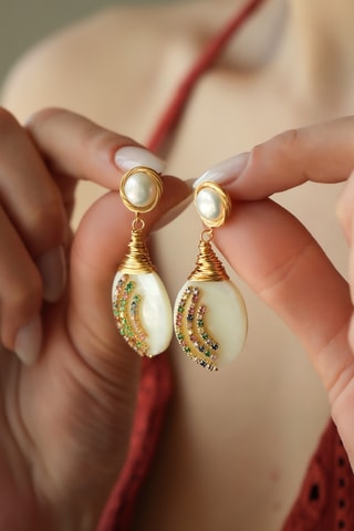 Boucles d'oreille - Zircons 