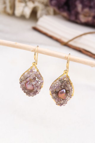 Boucles d’oreilles - Doré et rose