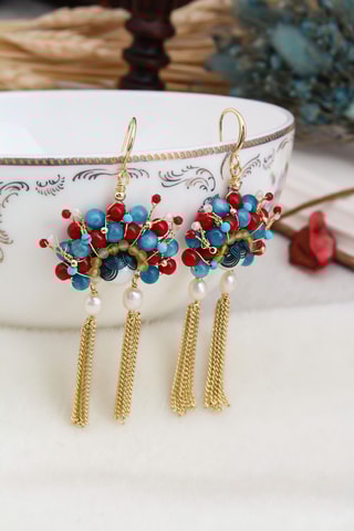 Boucles d’oreilles - Plaqué or jaune et perles de culture