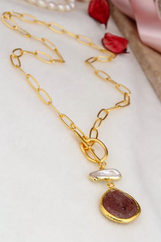 Collier - Quartz fraise