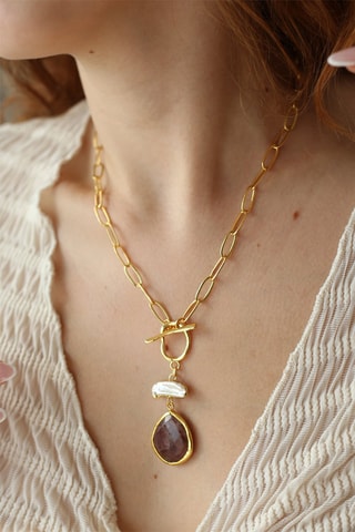 Collier - Quartz fraise